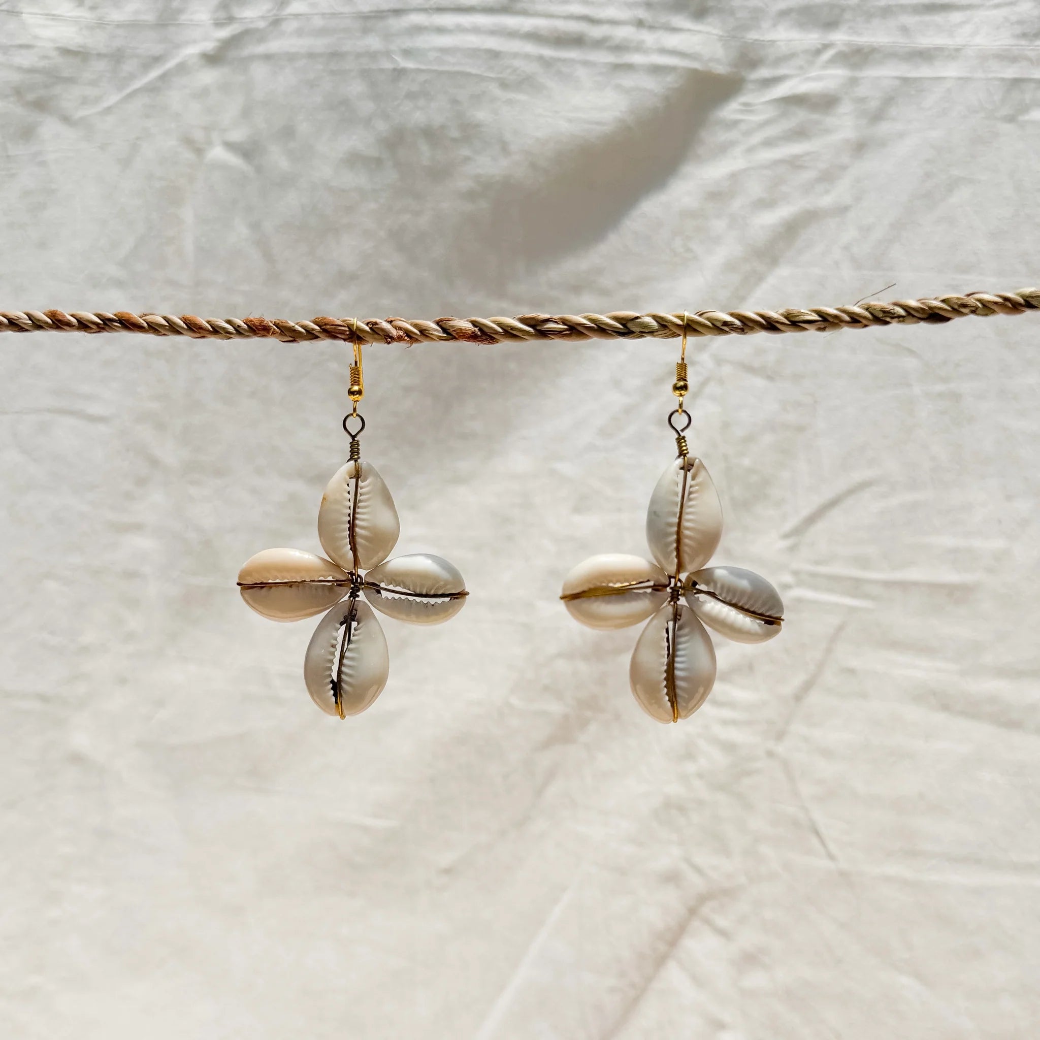 Ihunaya Small Cowry Earrings IHUNAYA