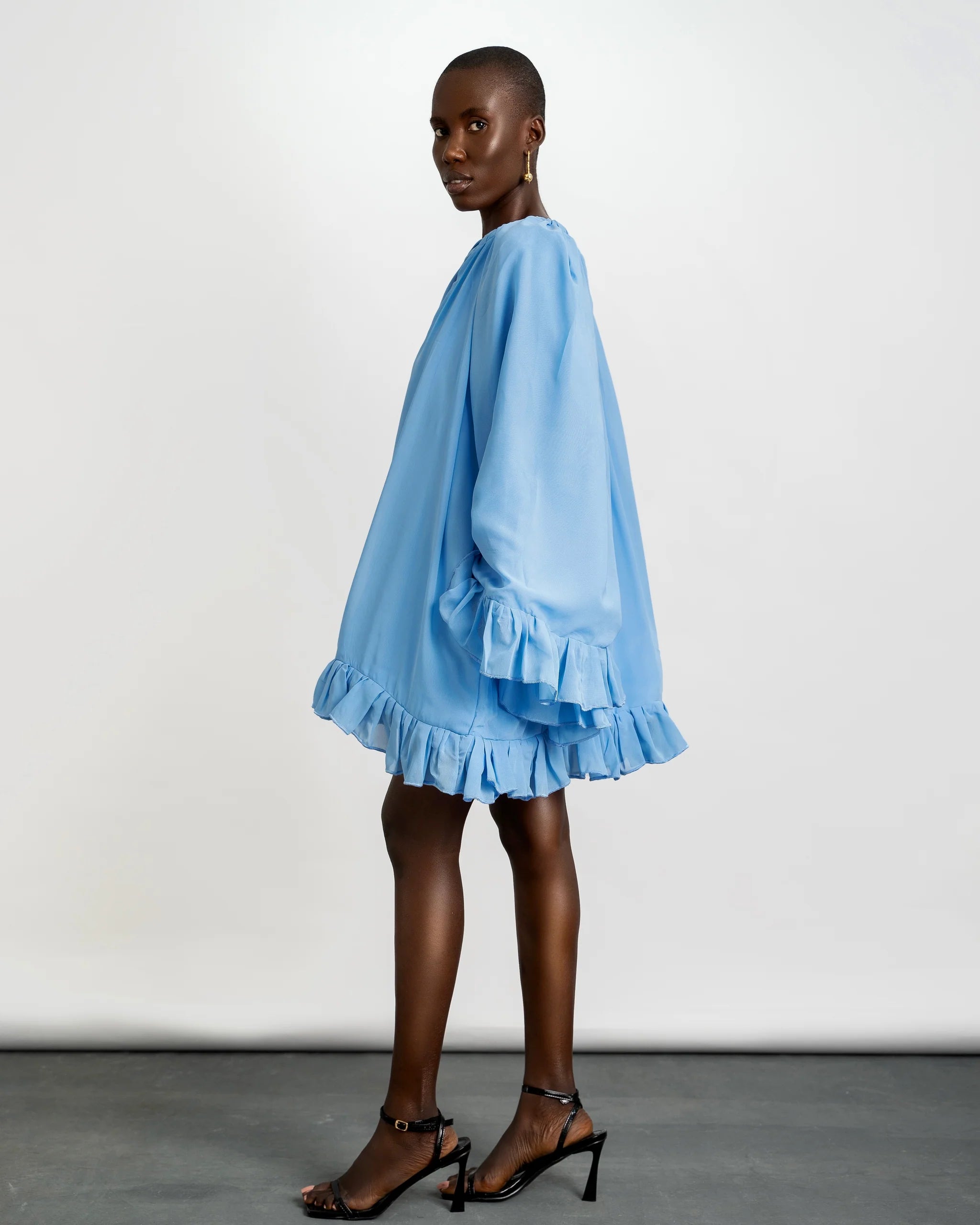 RIRAN FAARI Dress - Baby Blue RÍRÁN