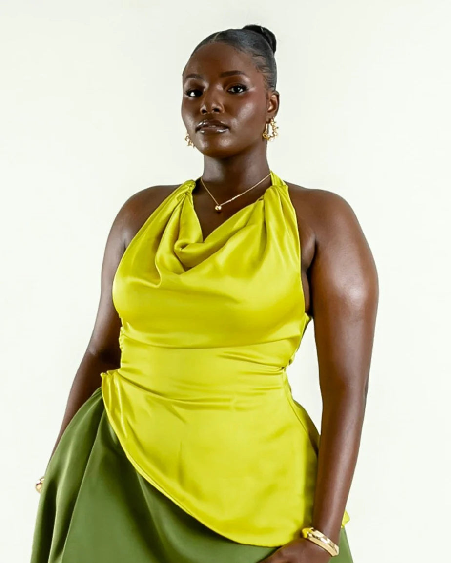 RIRAN MMIRI Blouse - Chartreuse RÍRÁN