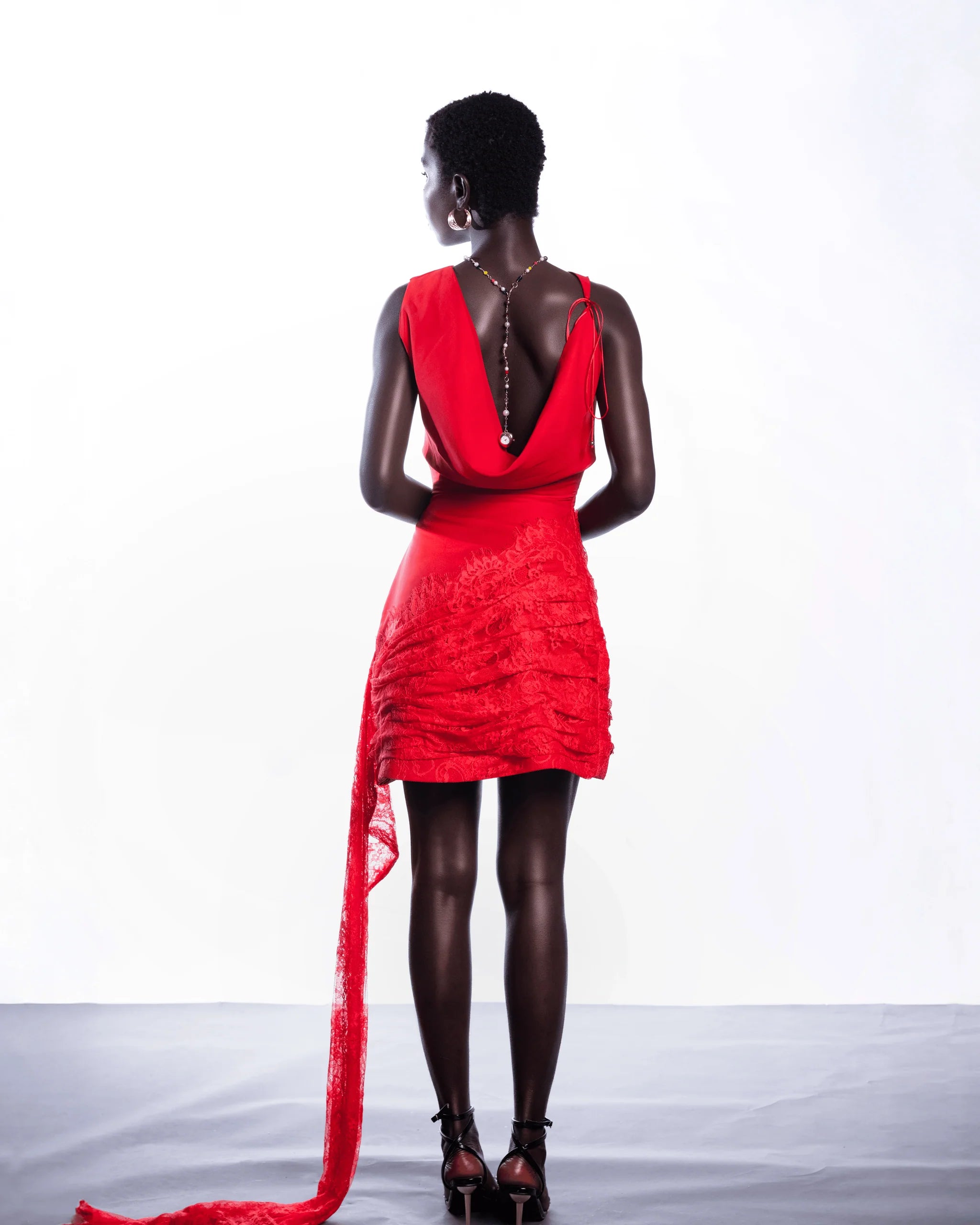 RIRAN DIDARA Dress - Cherry Red RÍRÁN