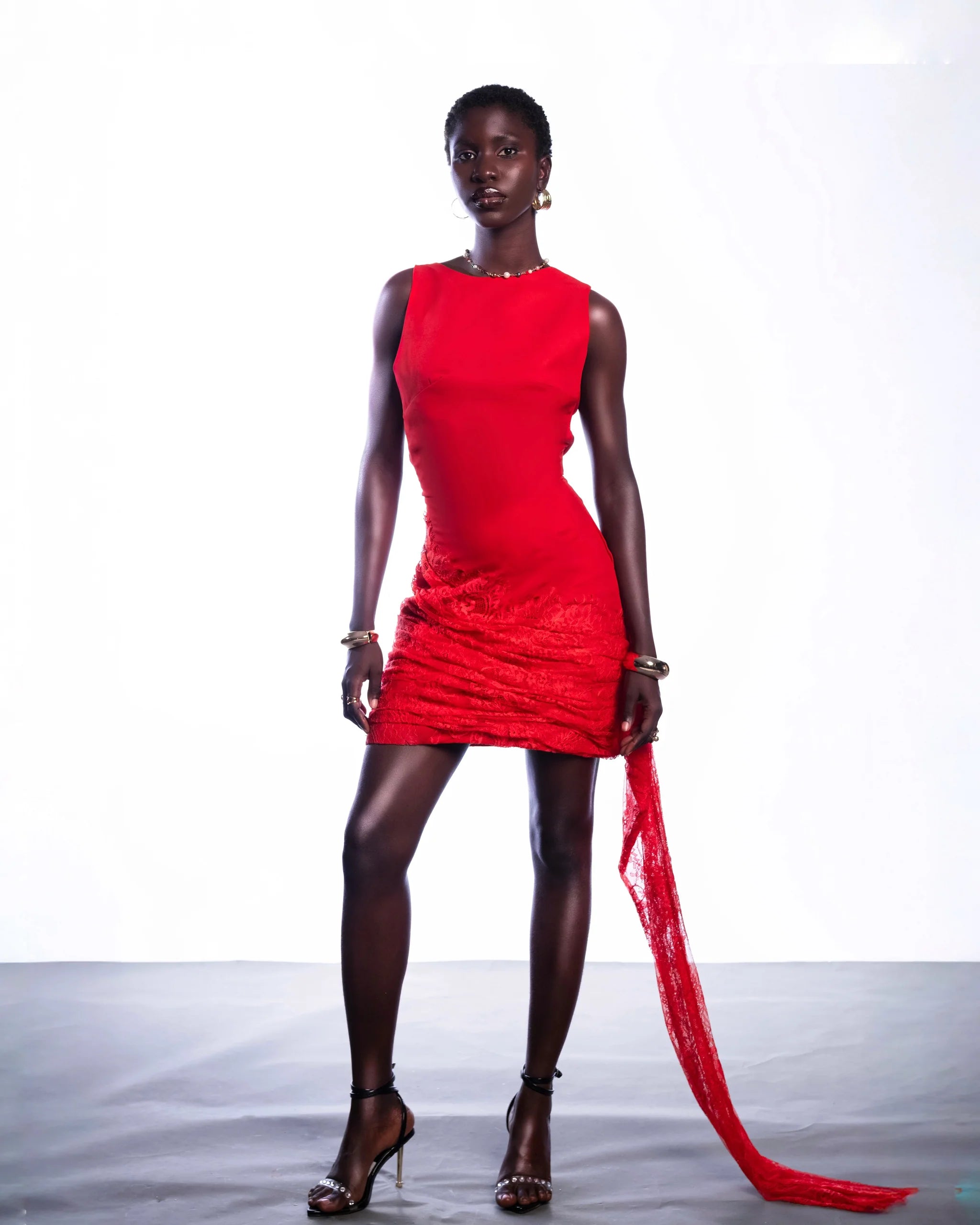 RIRAN DIDARA Dress - Cherry Red RÍRÁN