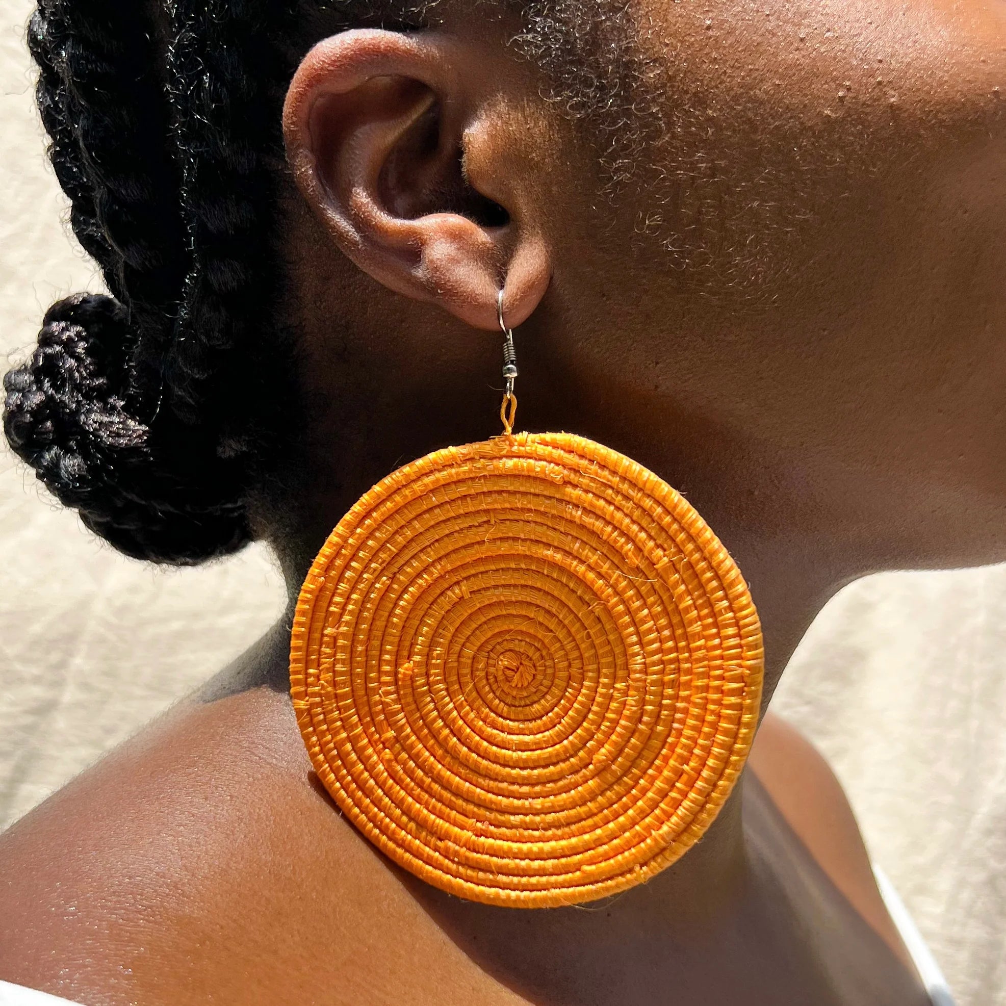 Ihunaya Shema Sisal Earrings IHUNAYA