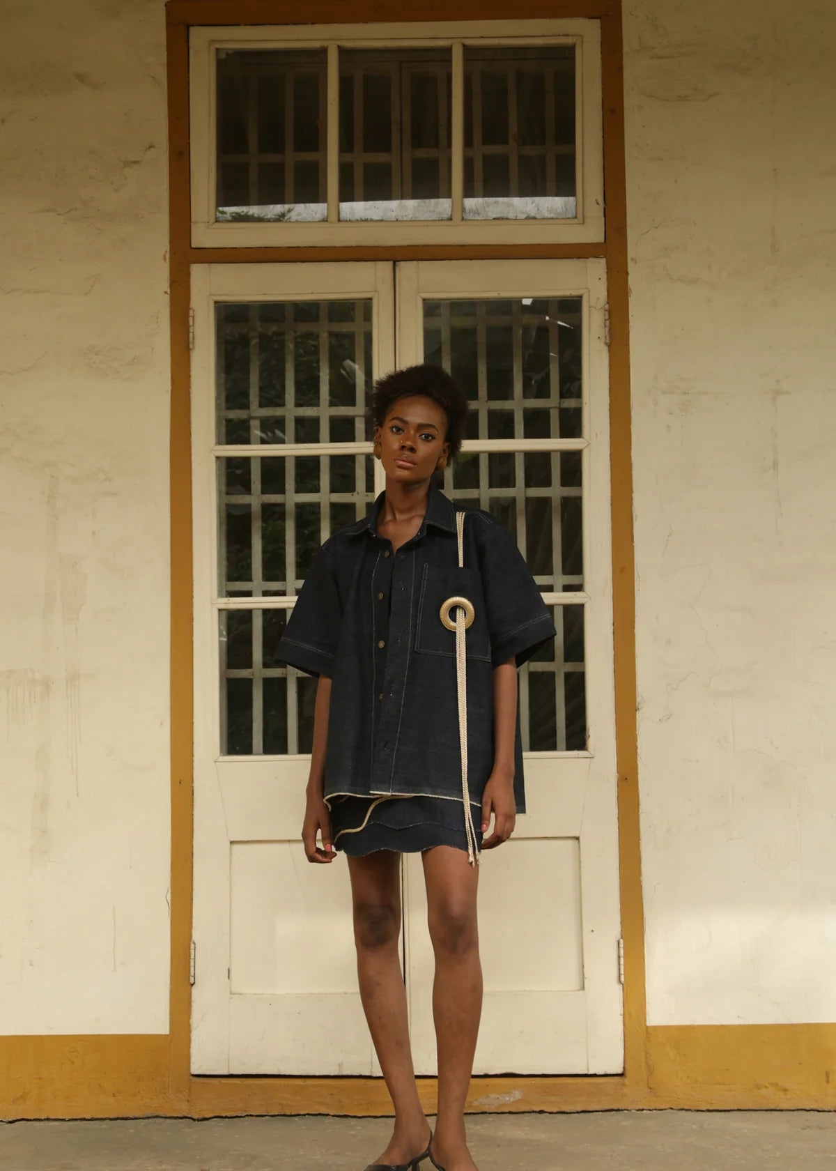 Y'wande Ameh Denim Shirt Y'WANDE